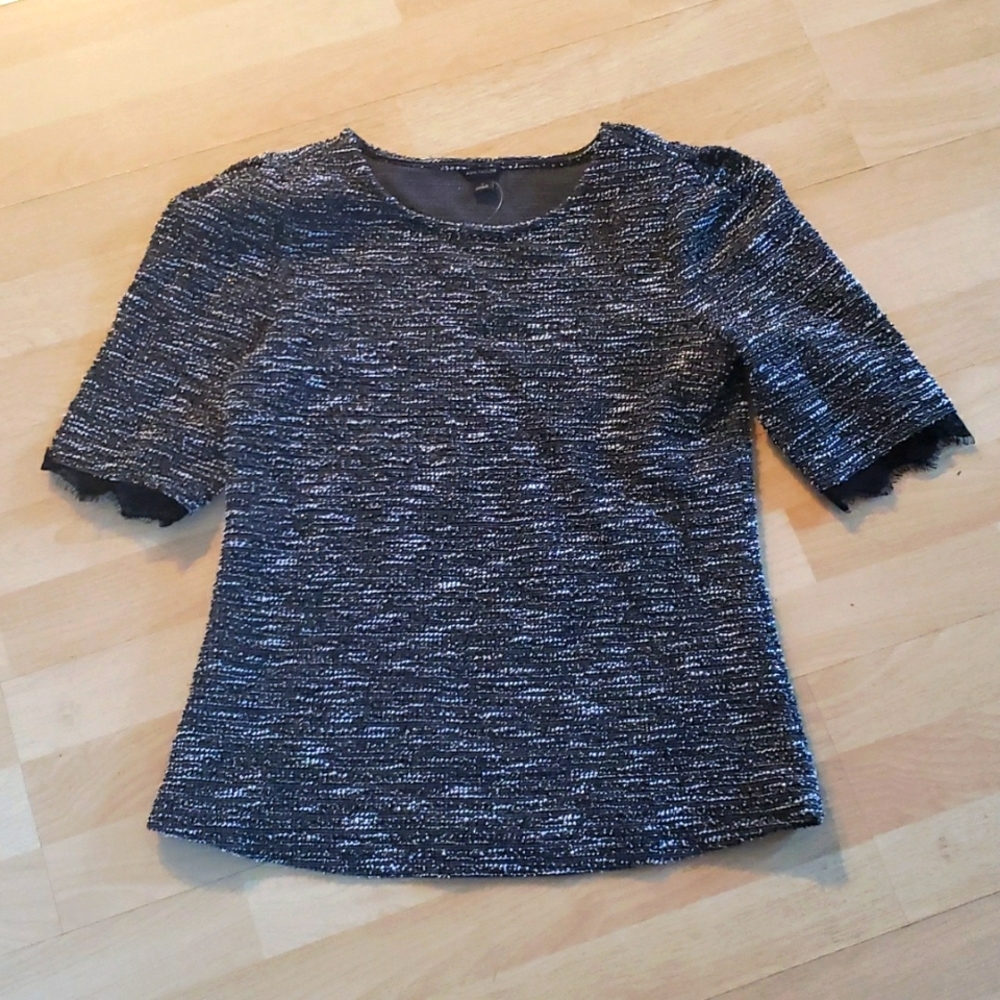 Ann Taylor Sequin and Bead Blouse